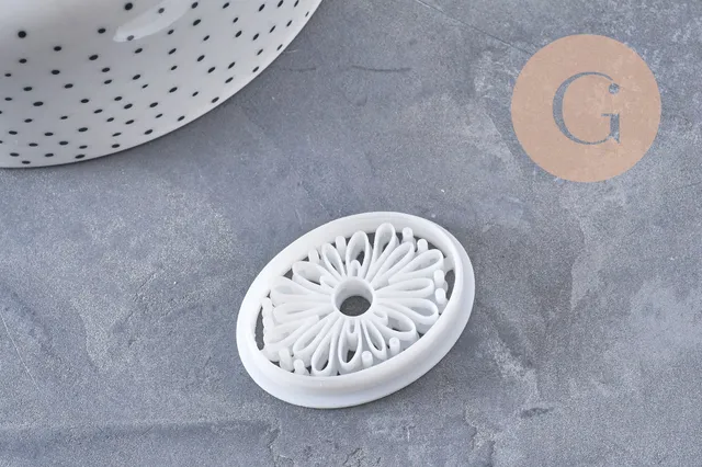 Gingerlily Emporte-pièce ovale fleur créole 40mm x1