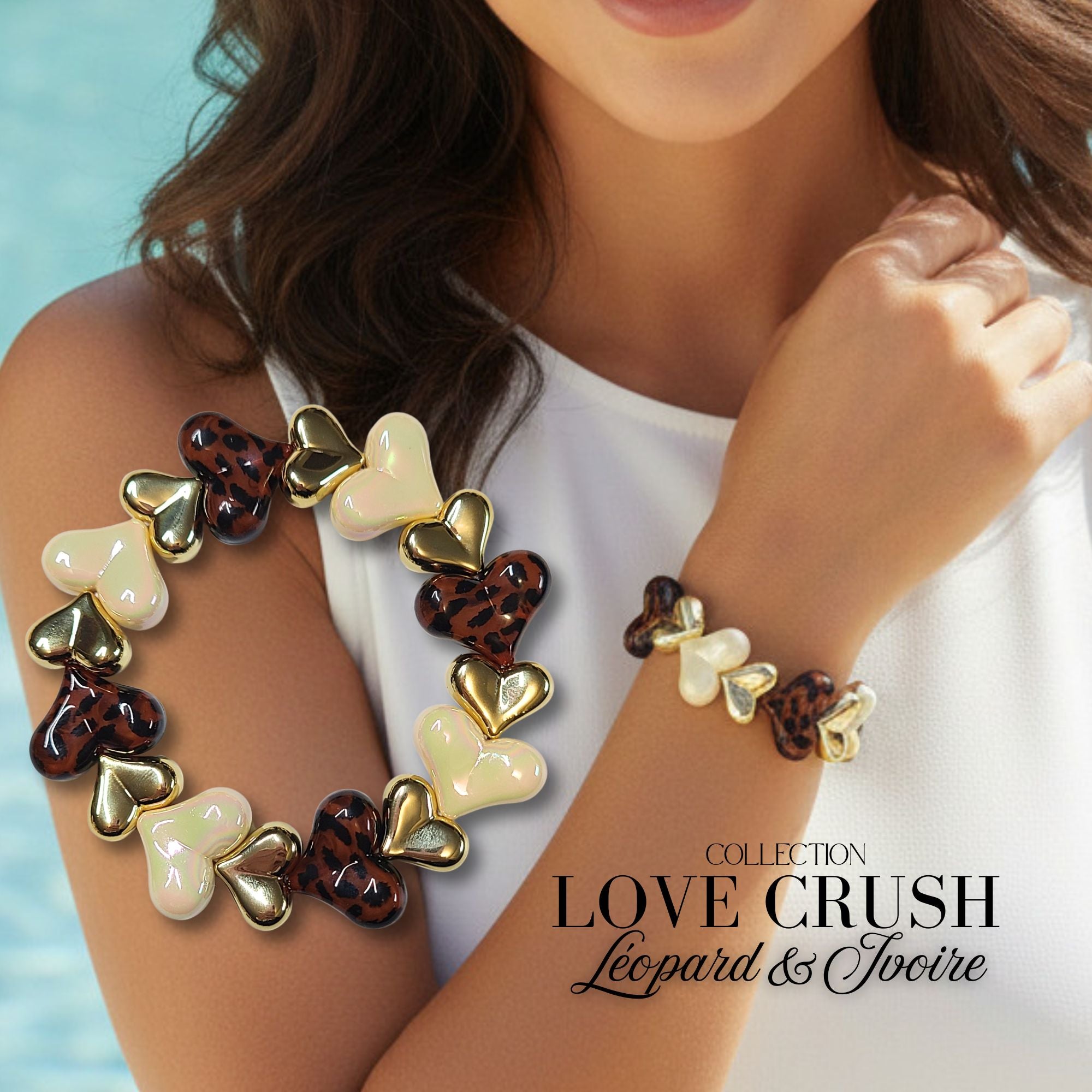 ARTSHOP Bijoux en KITS LOVE CRUSH bracelet léopard
