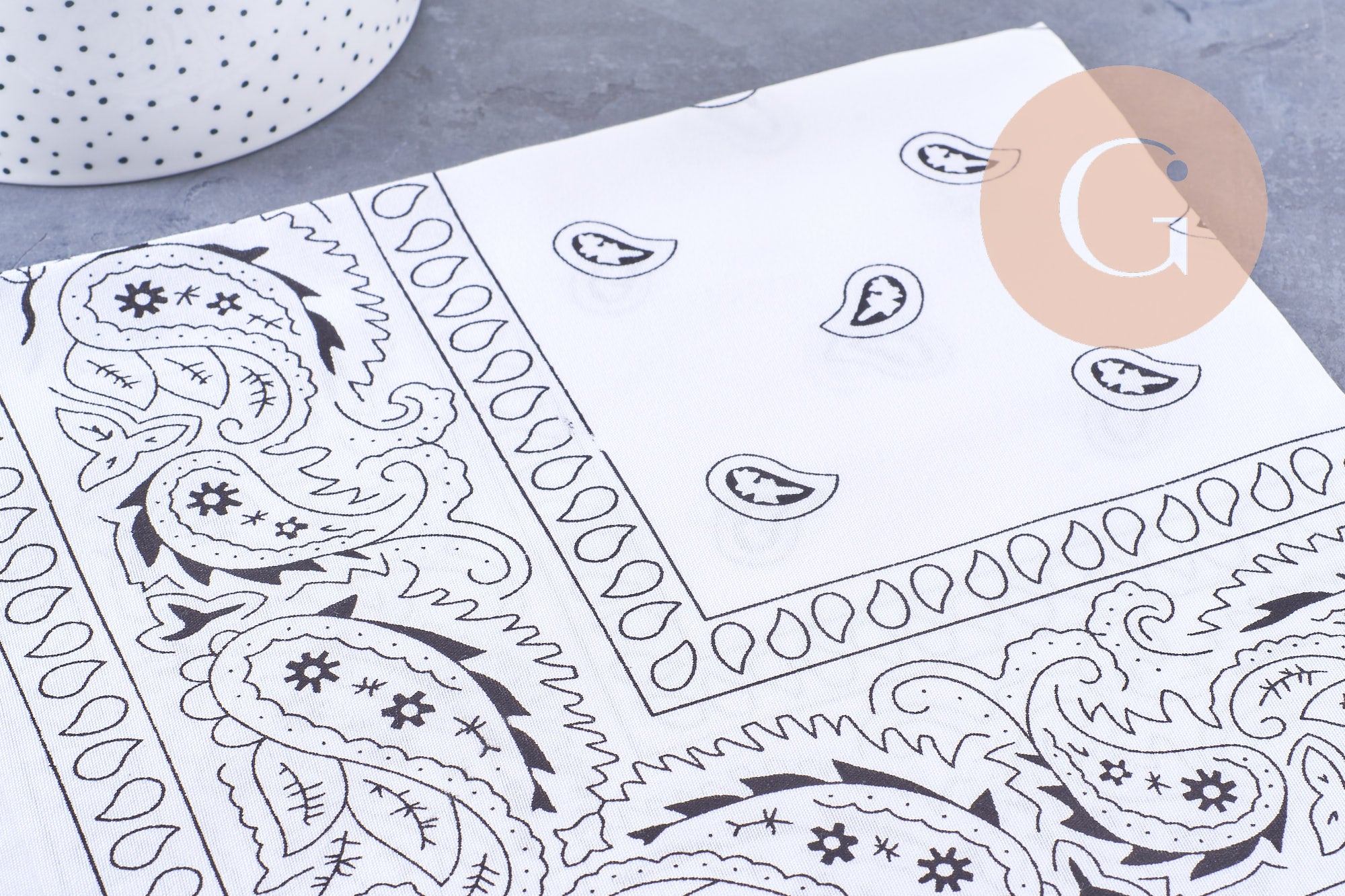 Gingerlily Bandana cachemire polyester 55x55 cm à l'unité