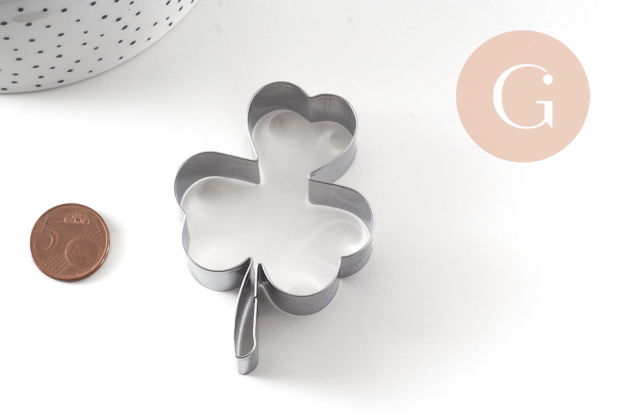 Gingerlily Emporte-pièce Trèfle G11050 inox 7,4 cm
