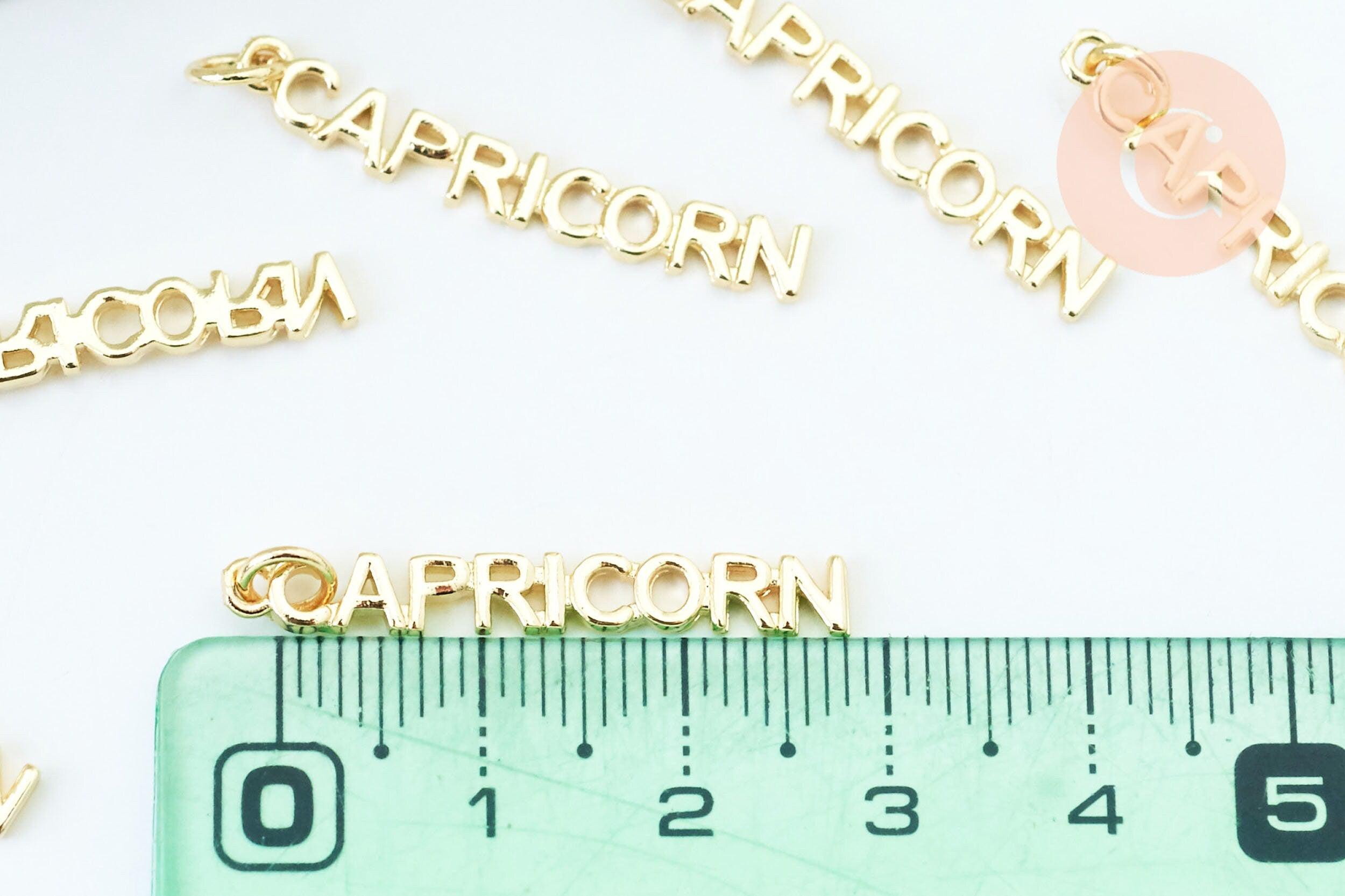 Gingerlily Pendentifs Capricorne G6054 breloque dorée 31mm