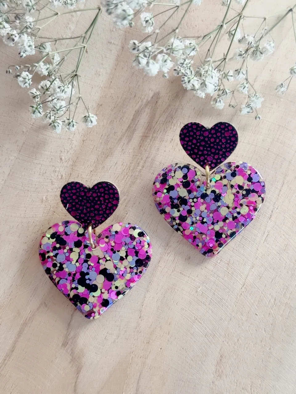 Little Hands Bijoux GiGi Candy Boom boucles d'oreilles violet jaune