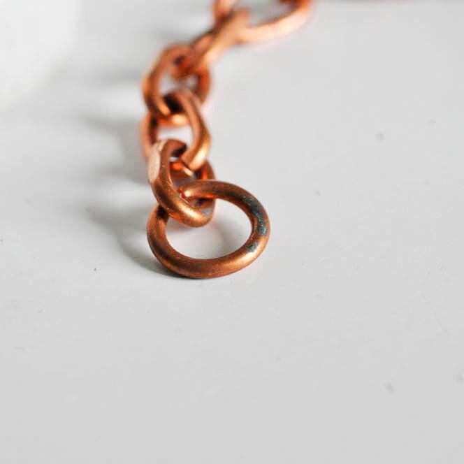 Gingerlily Bracelet gros maillons G2385 cuivre 23 cm fermoir T