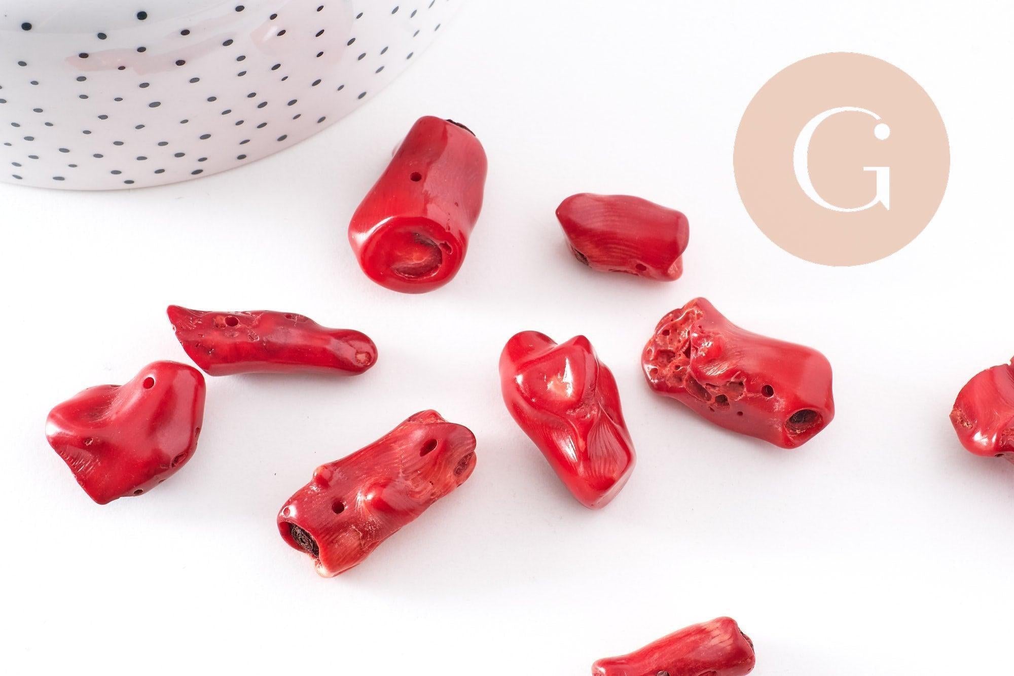 Gingerlily Pendentifs DIY branche corail rouge G2667
