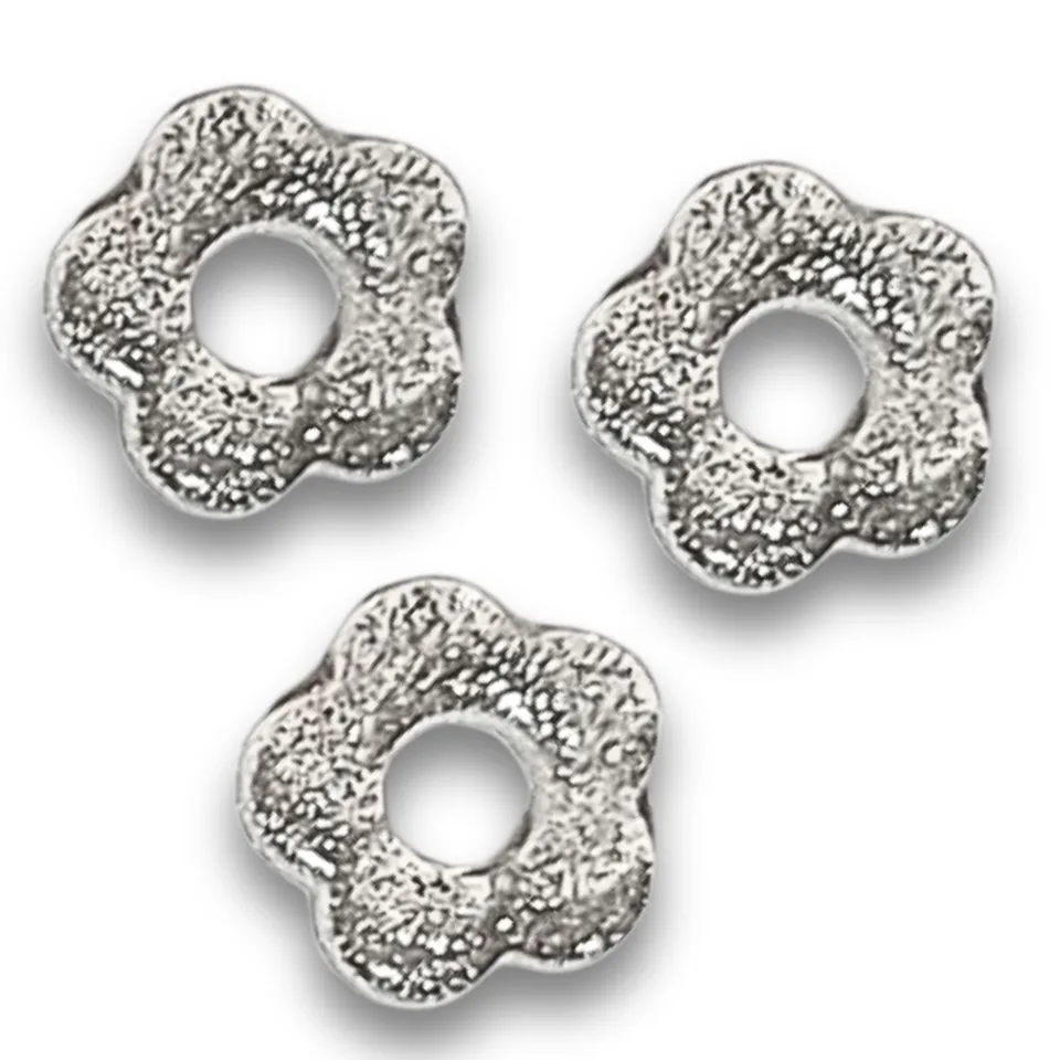ARTSHOP Flower Power 95 fleur Baby glitter argent 20mm