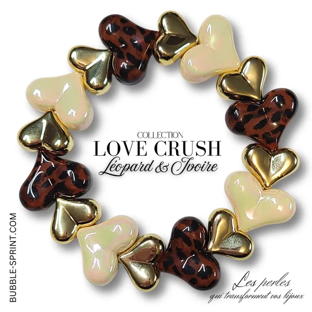ARTSHOP Bijoux en KITS LOVE CRUSH bracelet léopard
