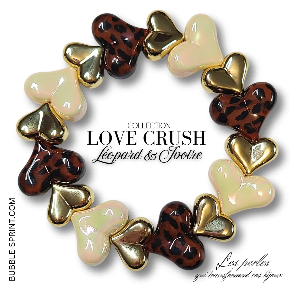 ARTSHOP Bijoux en KITS LOVE CRUSH bracelet léopard