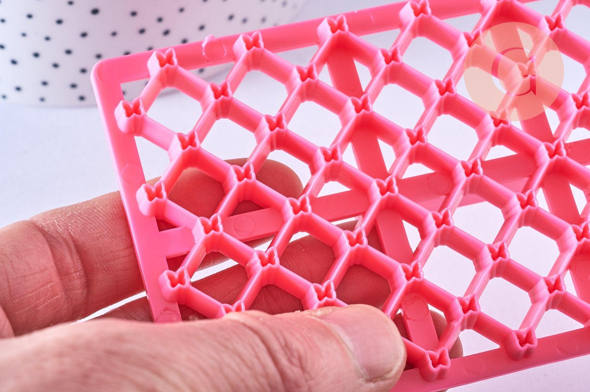 Gingerlily Pâte polymère tampon biscuit moule silicone rose 12,3 cm