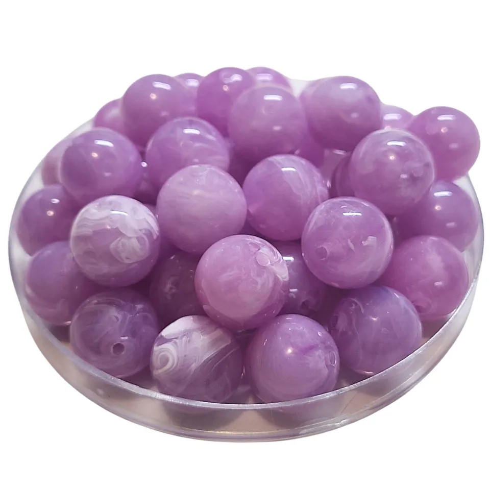 ARTSHOP Boules 16MM 368 acrylique lilas marbré x15 boules