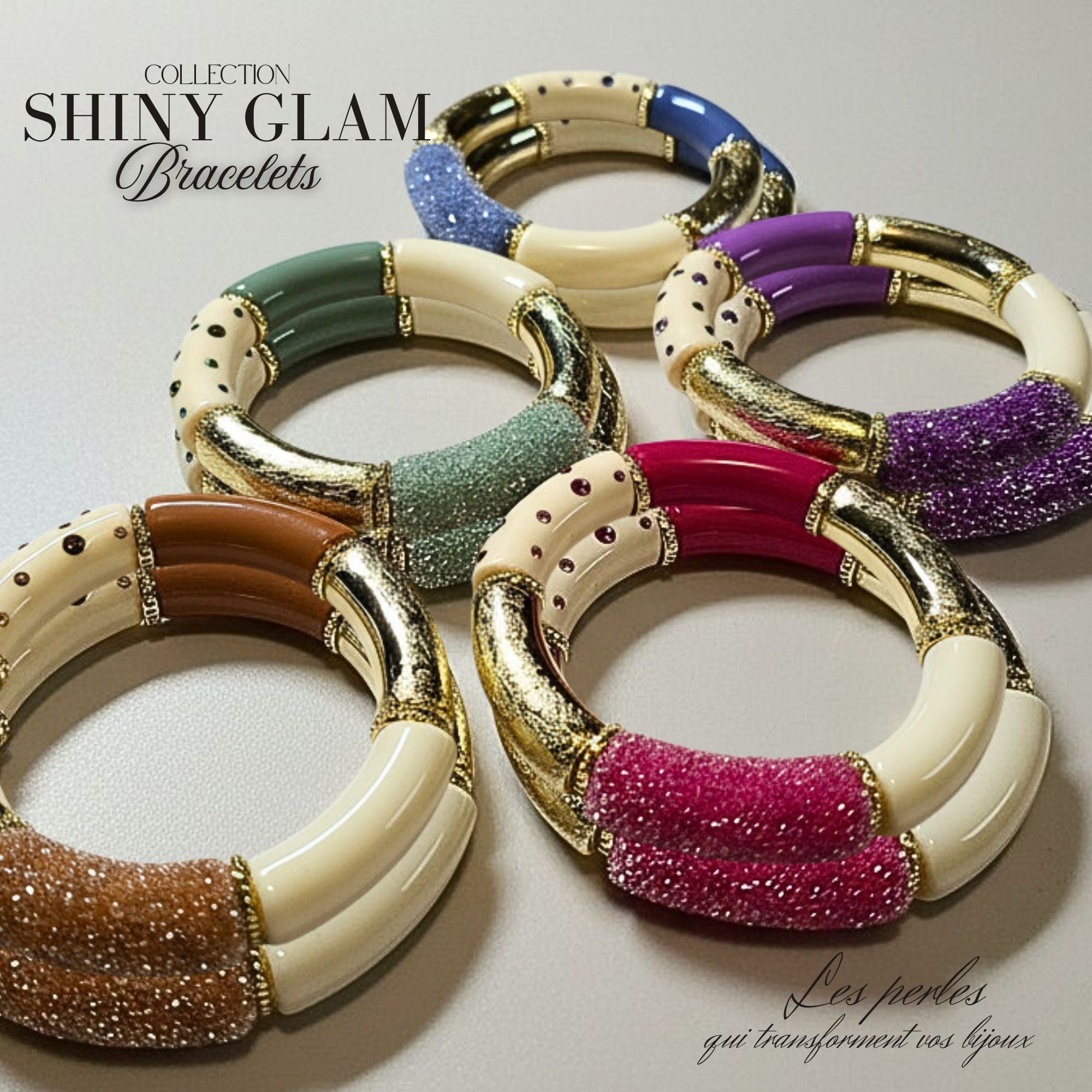 ARTSHOP Shiny Glam Green bracelet kit vert 5.5 cm