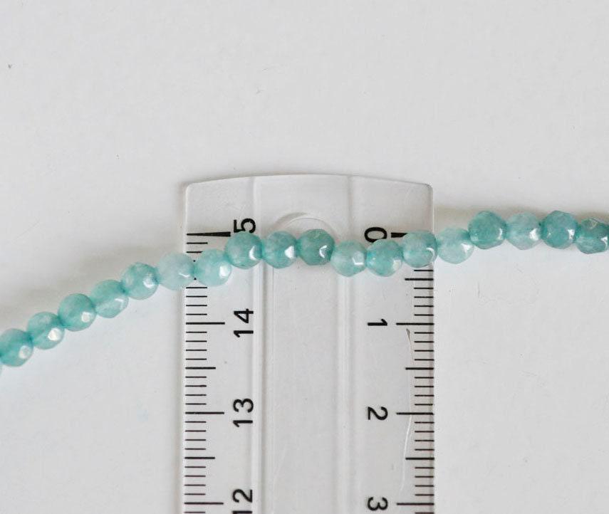 Gingerlily G1454 perle ronde jade vert 4 mm fil 90 perles