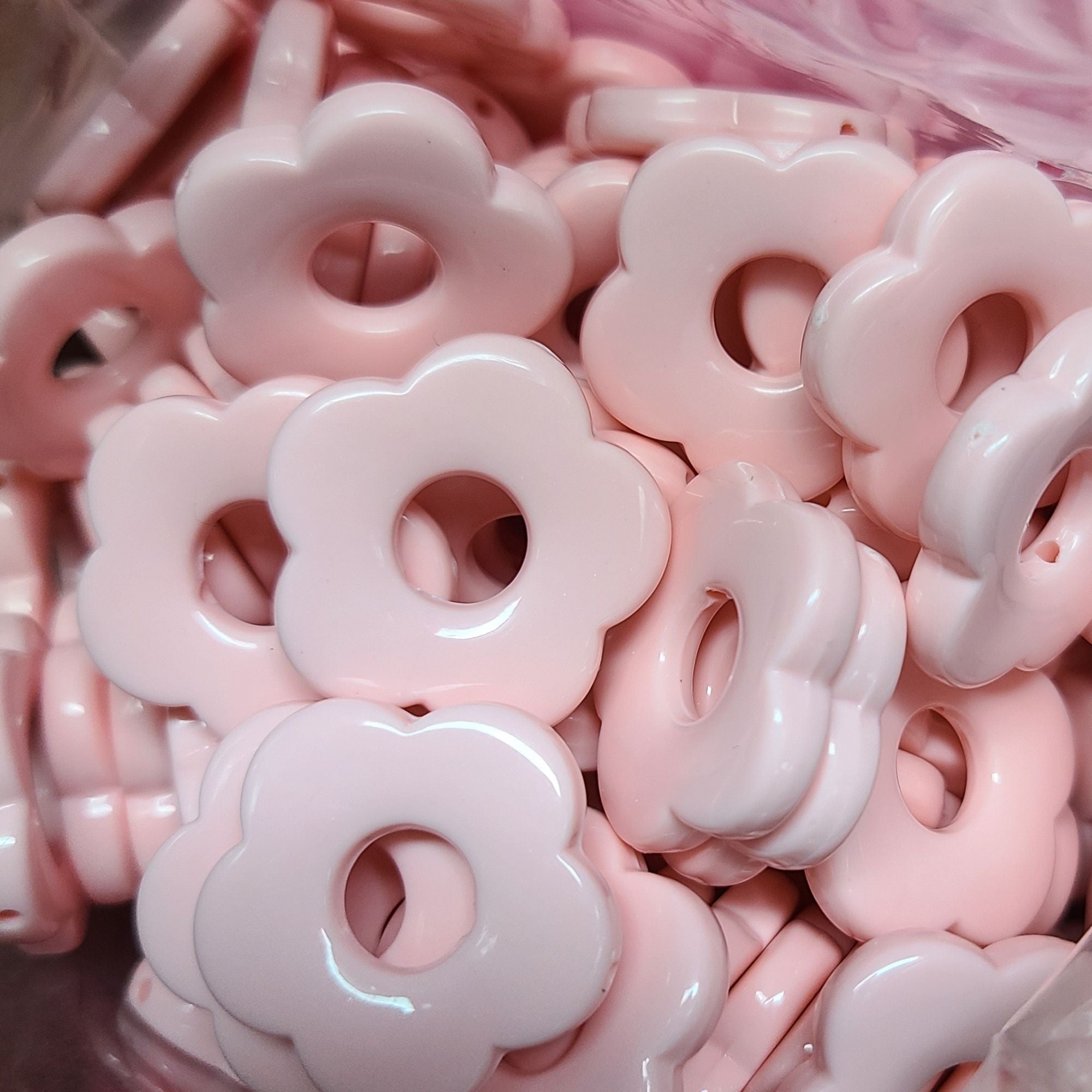 ARTSHOP Flower 18 Fleur Capucine rose 27mm lot 10
