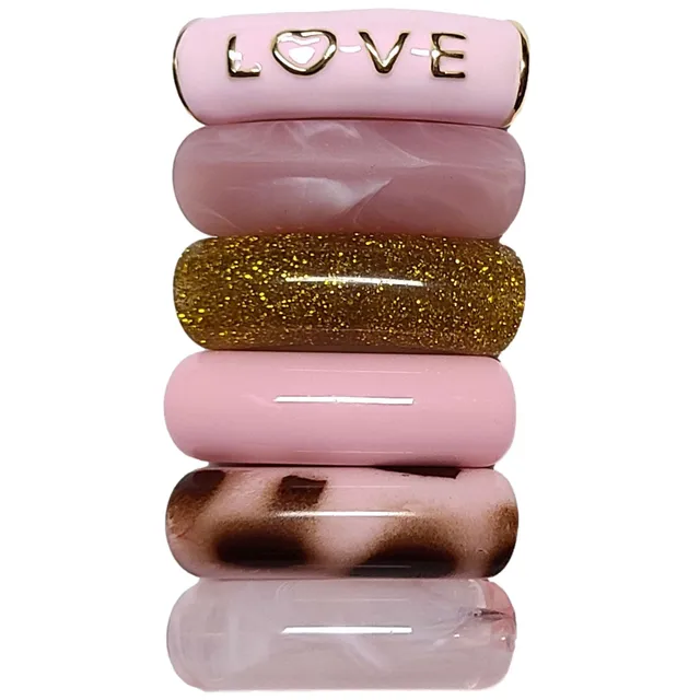 ARTSHOP Camaieux 131 lot 6 tubes LOVE rose 12MM