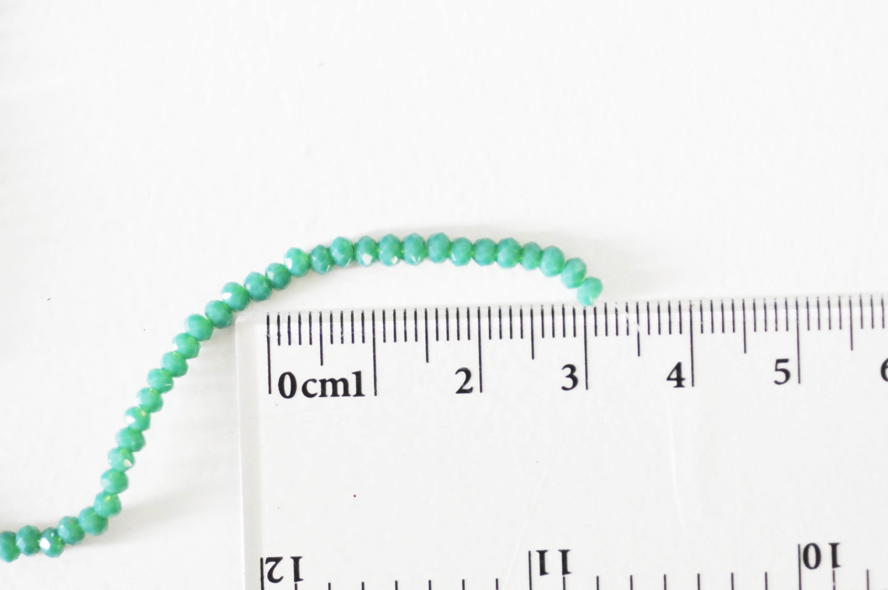 Gingerlily Perles toupies cristal vert émeraude 3mm fil 180