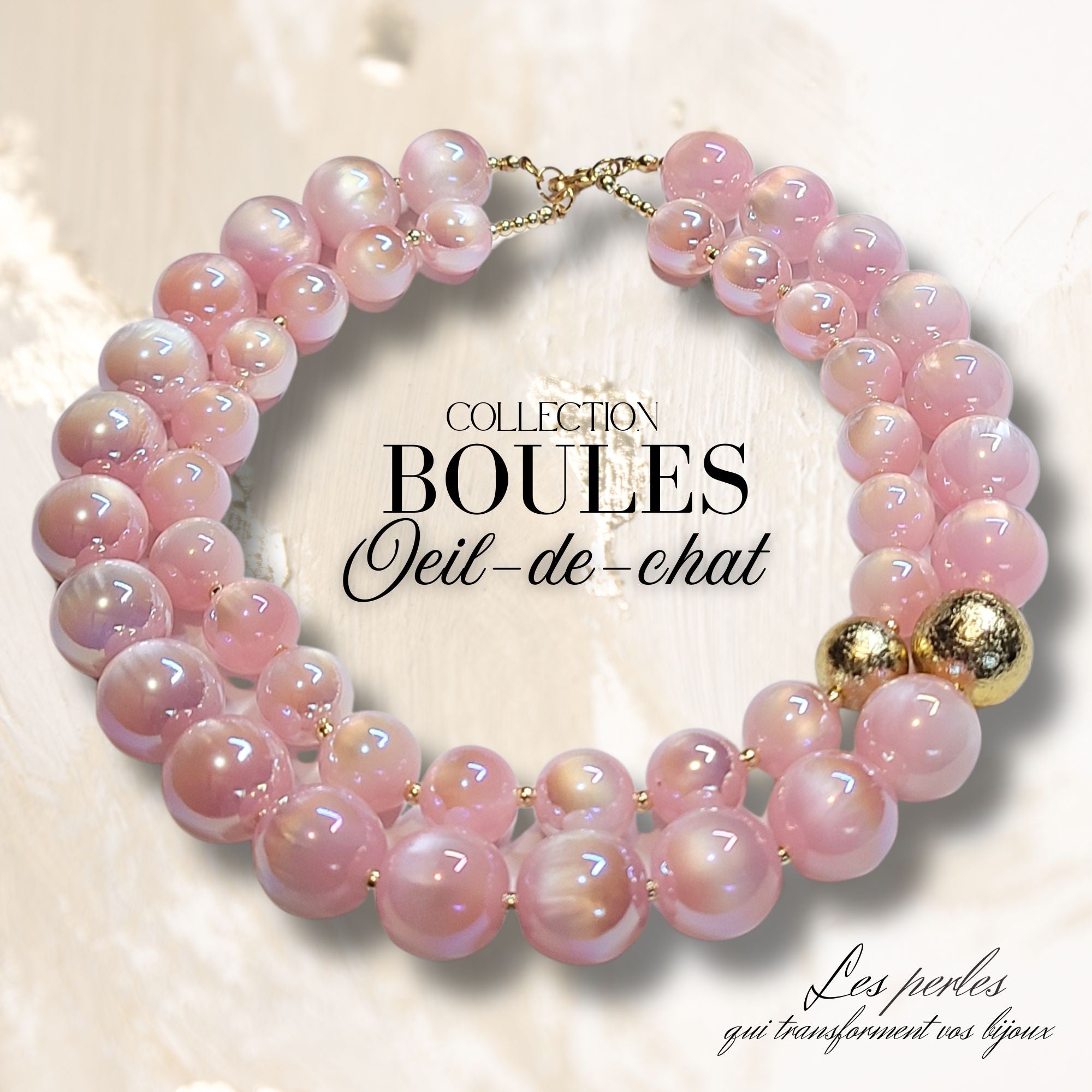ARTSHOP Boules 16MM 285 perle acrylique rose clair AB x1 œil