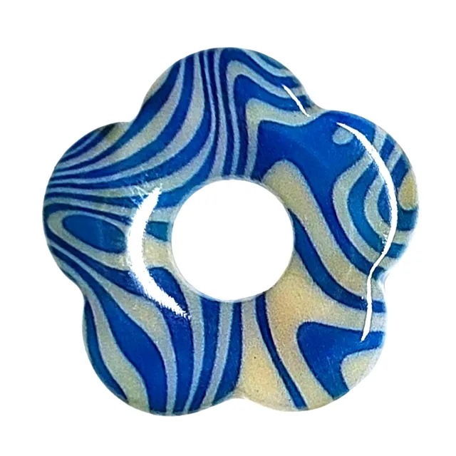 ARTSHOP Flower power 66 pendentif fleur capucine 27mm x1 ondulé