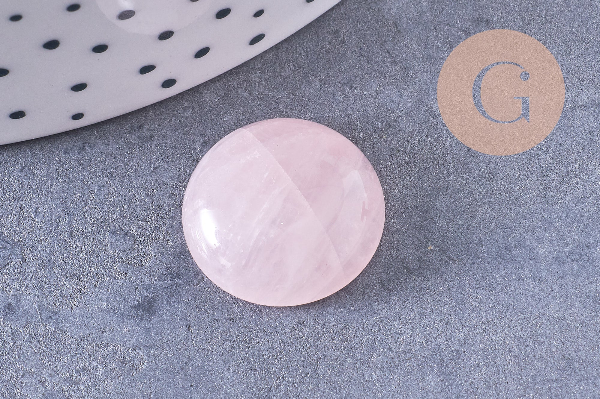 Gingerlily Cabochon Rond Dôme Pierre Naturelle 18mm x1