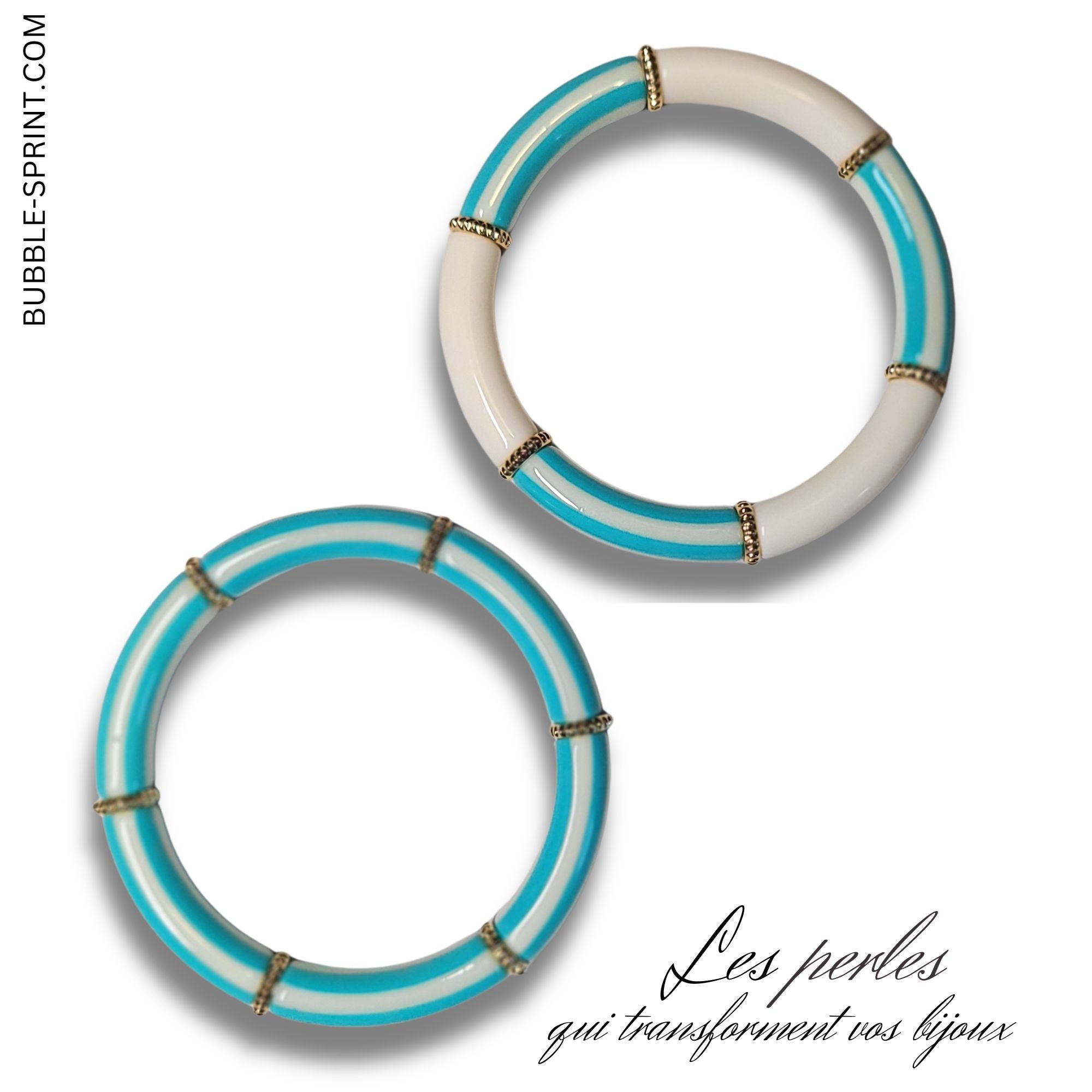 ARTSHOP Tubes à Rayures 452 Pacific tube incurvé 8 mm x1