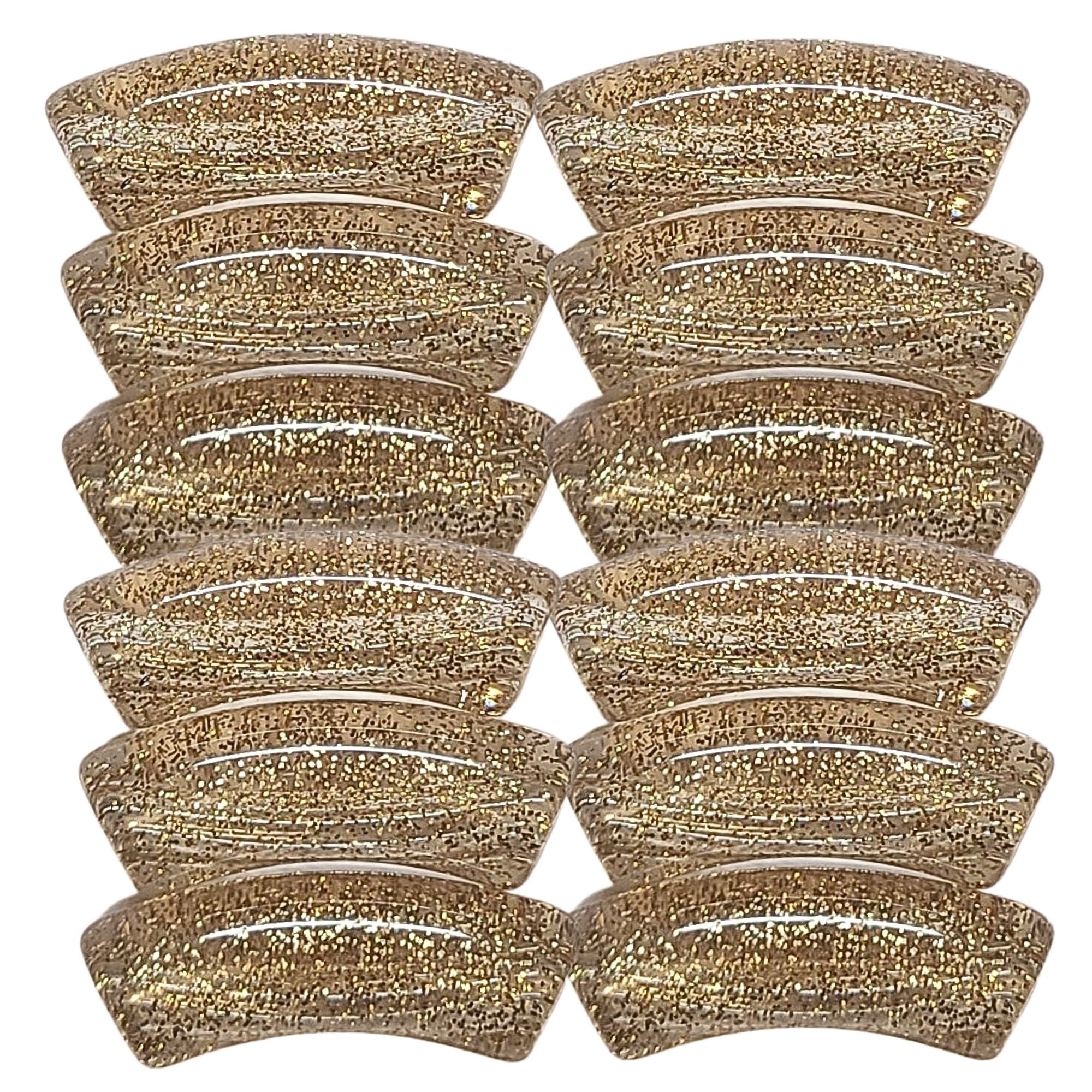 ARTSHOP Tubes Glitters Champagne perle tube x1 12 mm pailleté