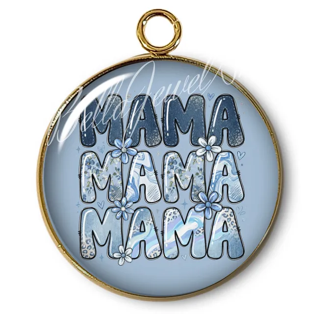 ARTSHOP Intemporel MAMA pendentif plaqué or 24K x1