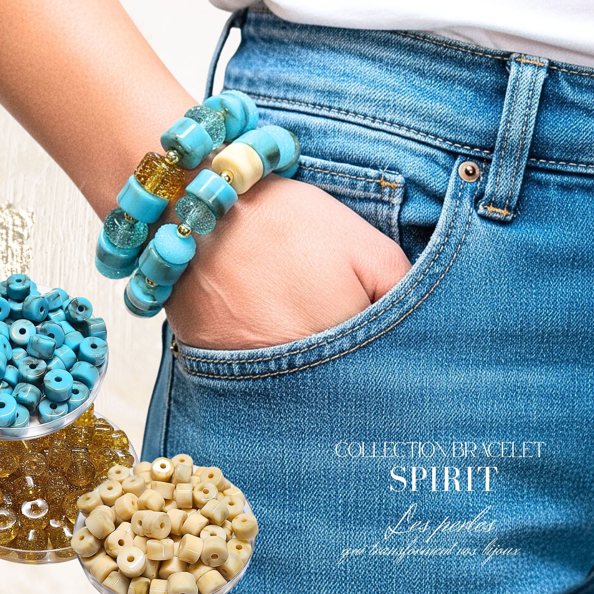 ARTSHOP Spirit kit bracelet turquoise nougat