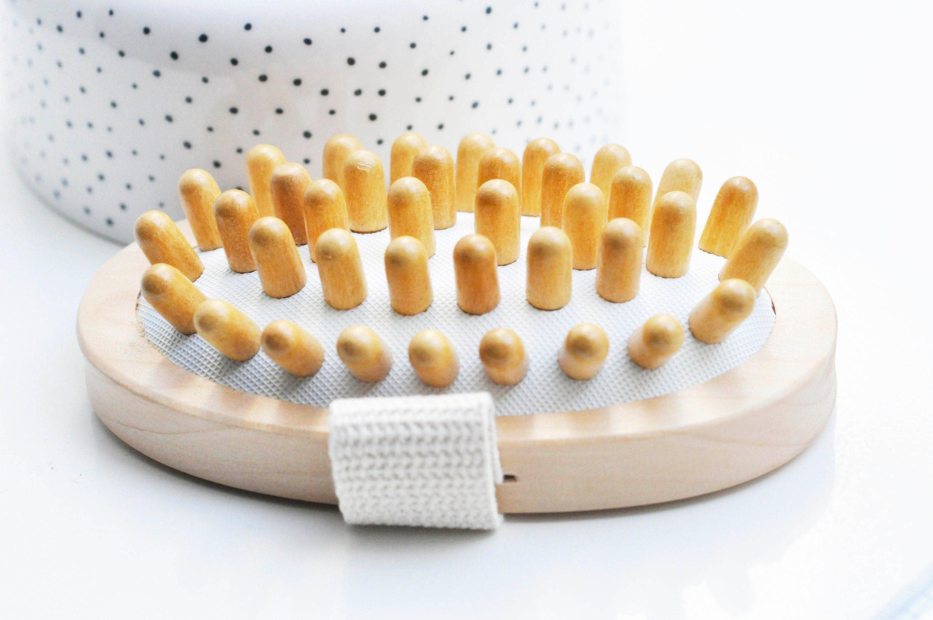 Gingerlily Brosse massage bambou naturel anti-cellulite 13cm x1