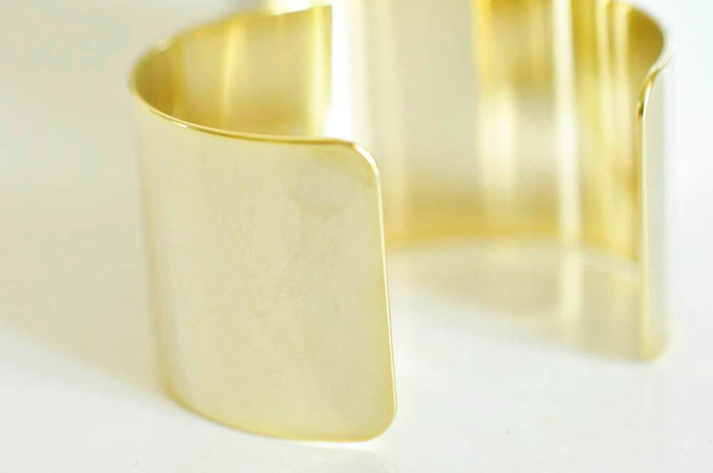 Gingerlily G1329 bracelet manchette XXL doré 40mm réglable
