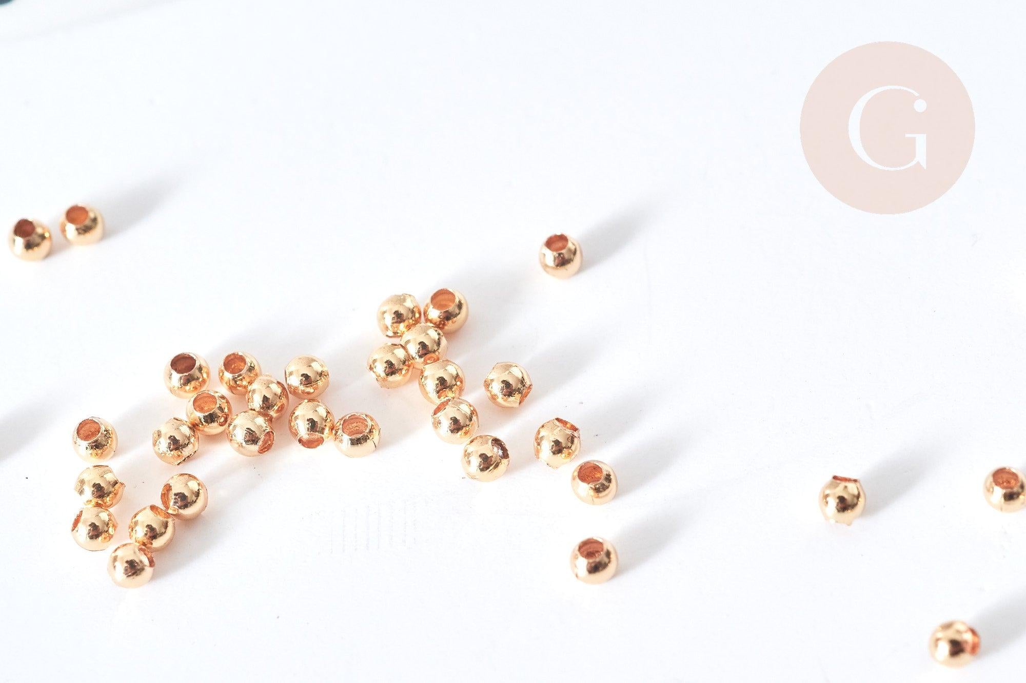 Gingerlily G4859 perles intercalaires laiton doré 2mm x10