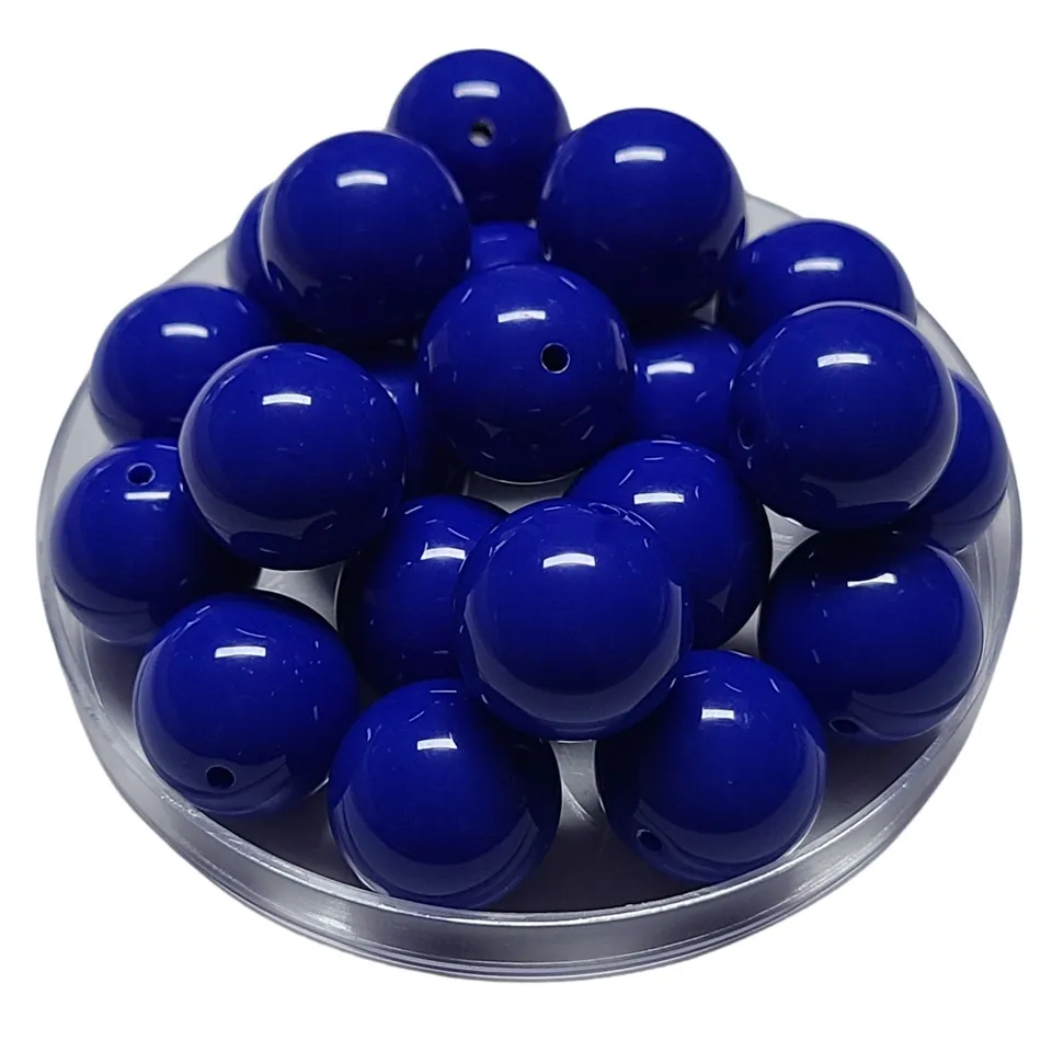ARTSHOP Boules 20MM 124 Bleu roi perle brillante 20mm