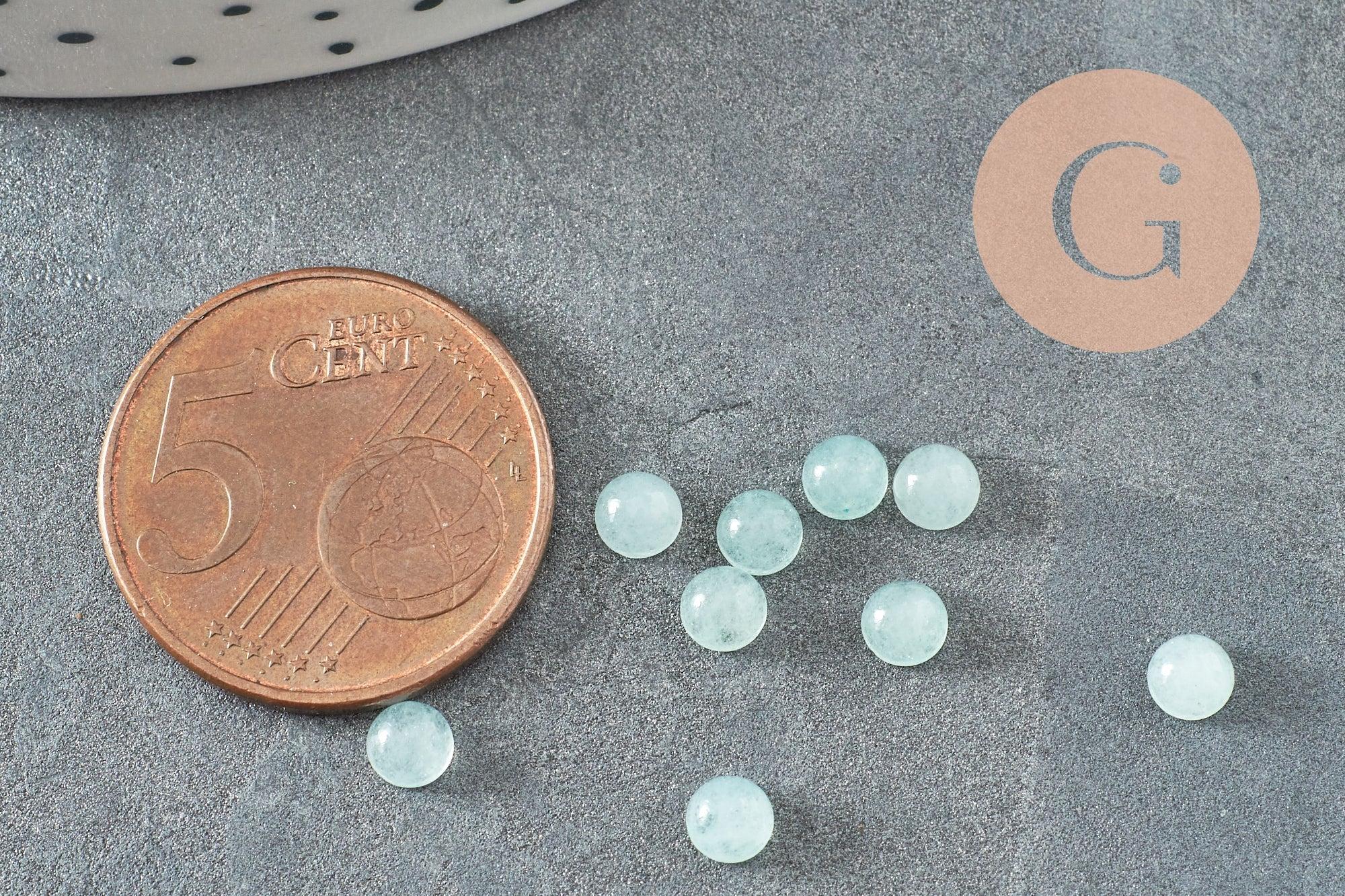 Gingerlily Cabochons Rond G9949 cabochon jade vert clair 4mm