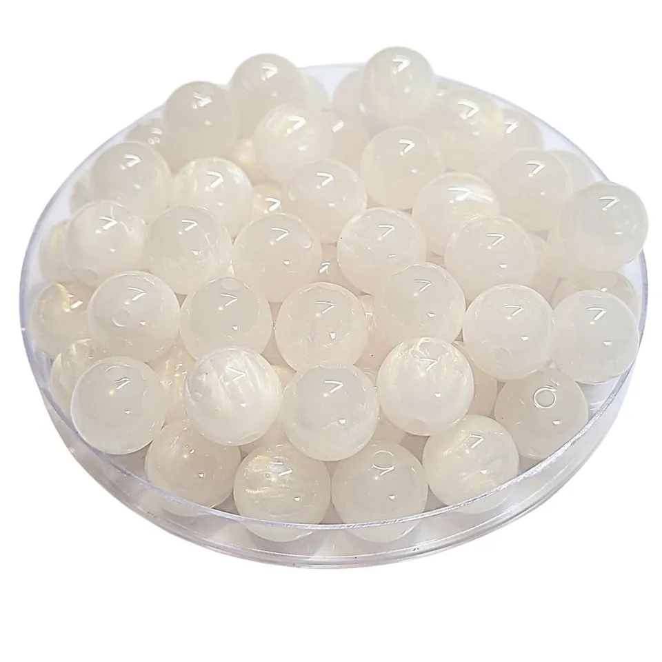 ARTSHOP 345 Boules acrylique perles blanches 12 mm x20