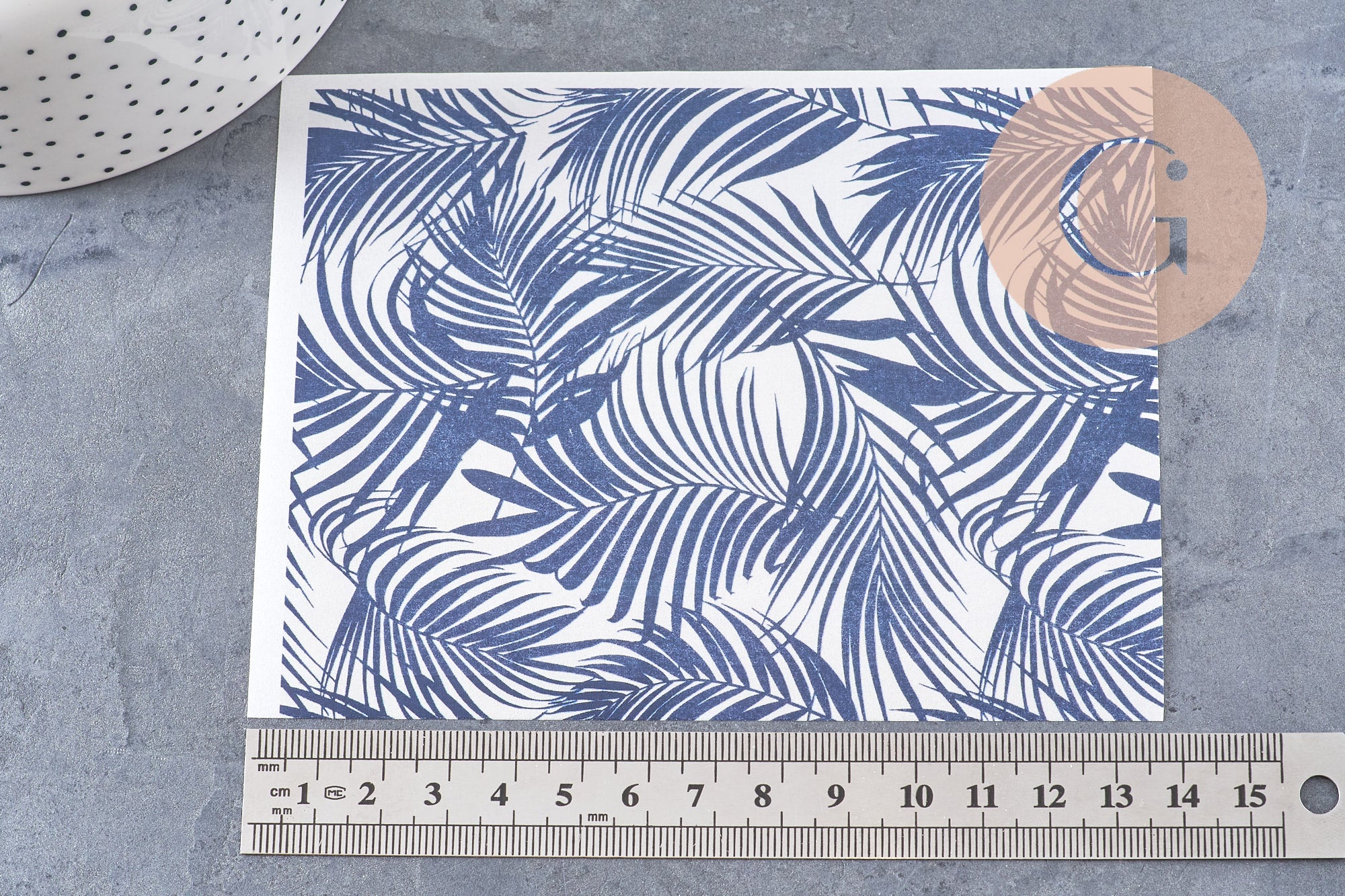 Gingerlily G10774 feuille transfert polymère palme 14x10 cm