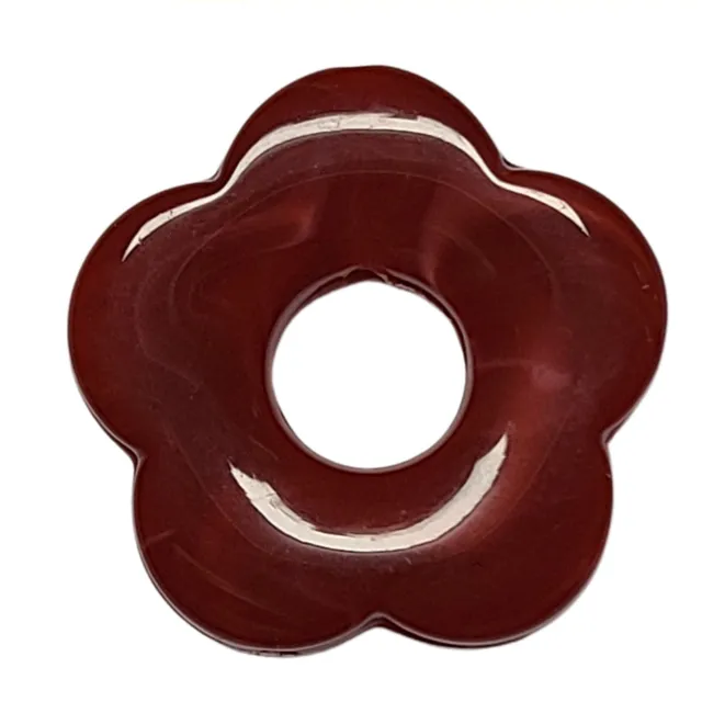 ARTSHOP Flower Power 26 Capucine pendentif fleur rouge brique 27mm