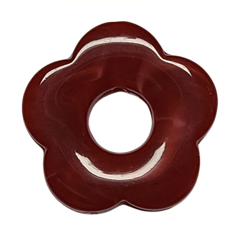 ARTSHOP Flower Power 26 Capucine pendentif fleur rouge brique 27mm
