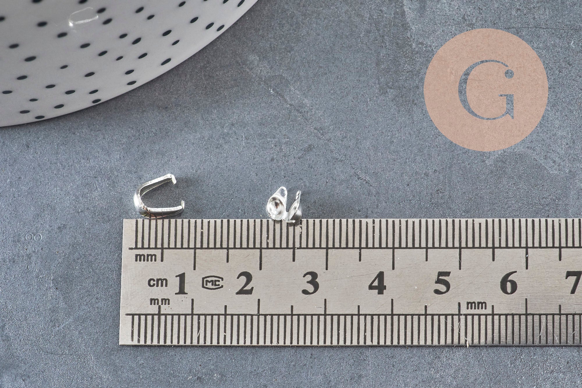 Gingerlily Boîte 120 bélières acier inox argenté apprêts DIY