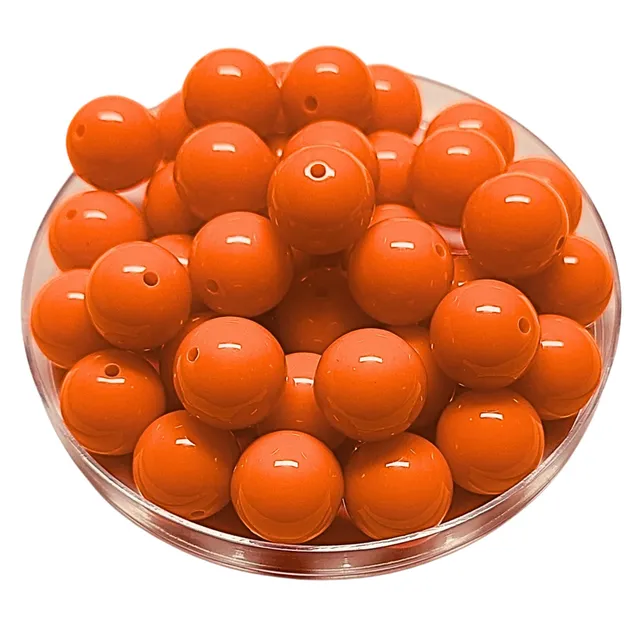 ARTSHOP 145 boules acrylique 16 mm néon orange x15