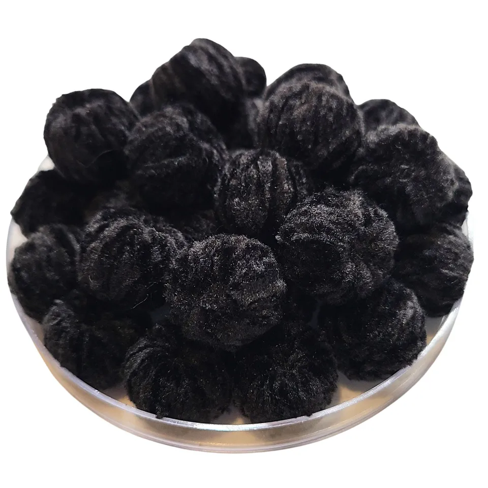 ARTSHOP Chouchous Balls 15 perle noire velours 16MM x1
