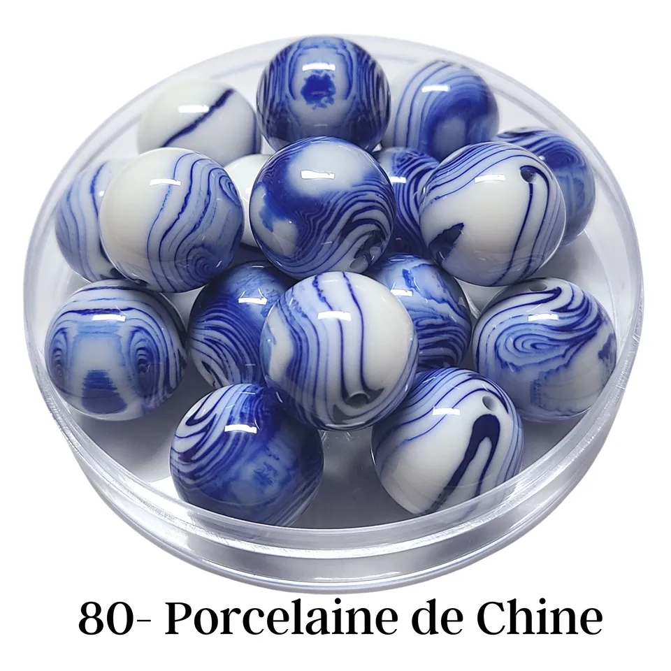 ARTSHOP Boules 20MM 80 Porcelaine de Chine x1 boule