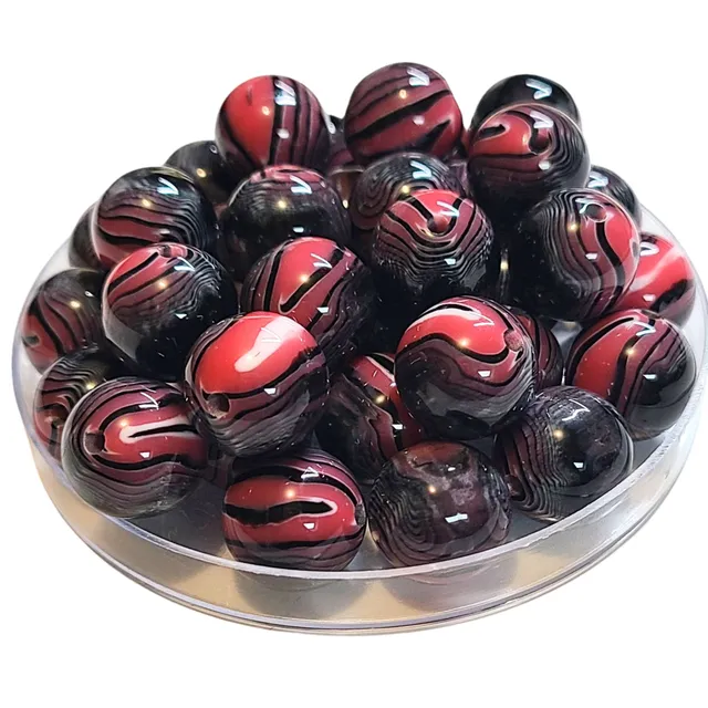 ARTSHOP Boules 16MM 339 perle swirl rouge x1 boule