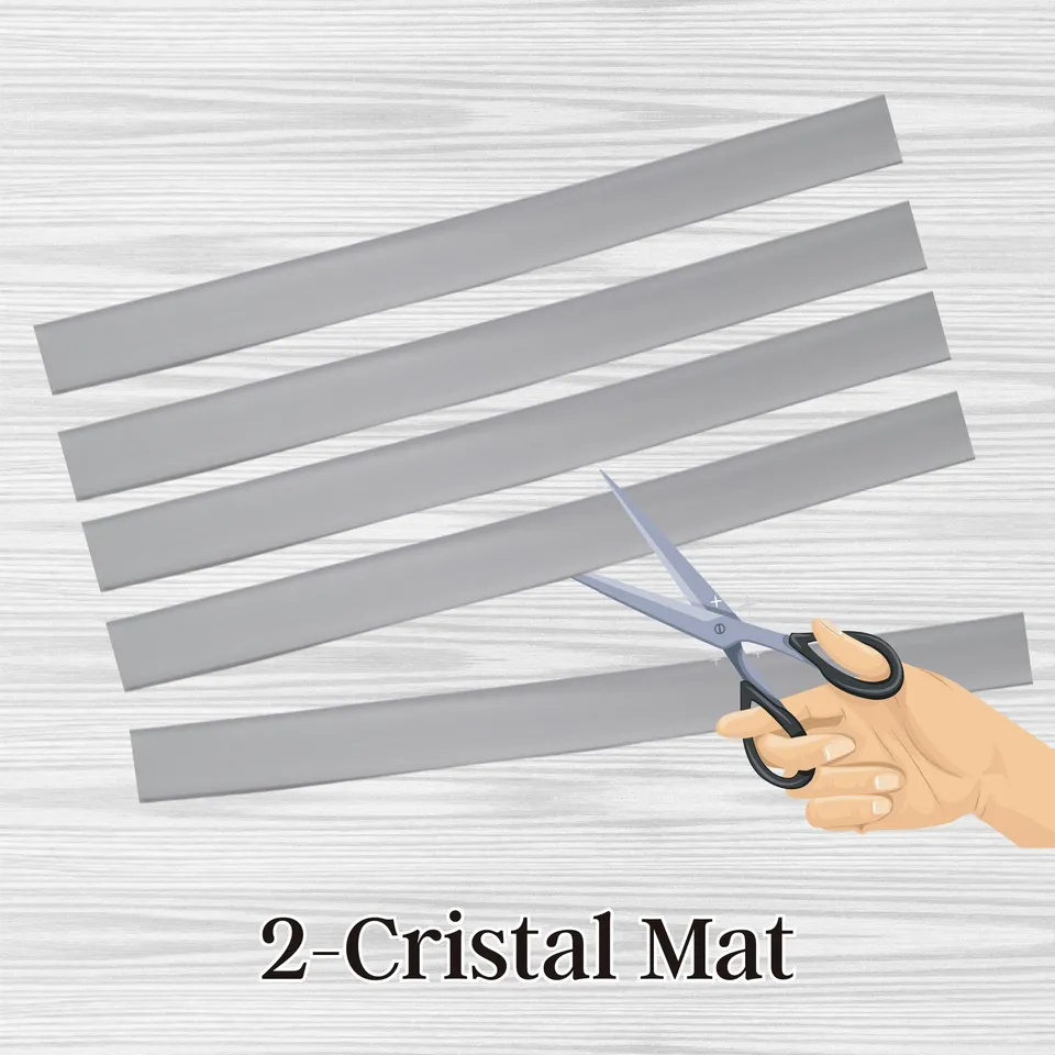 ARTSHOP Sangles 2 sangle silicone Cristal mat 1 mètre