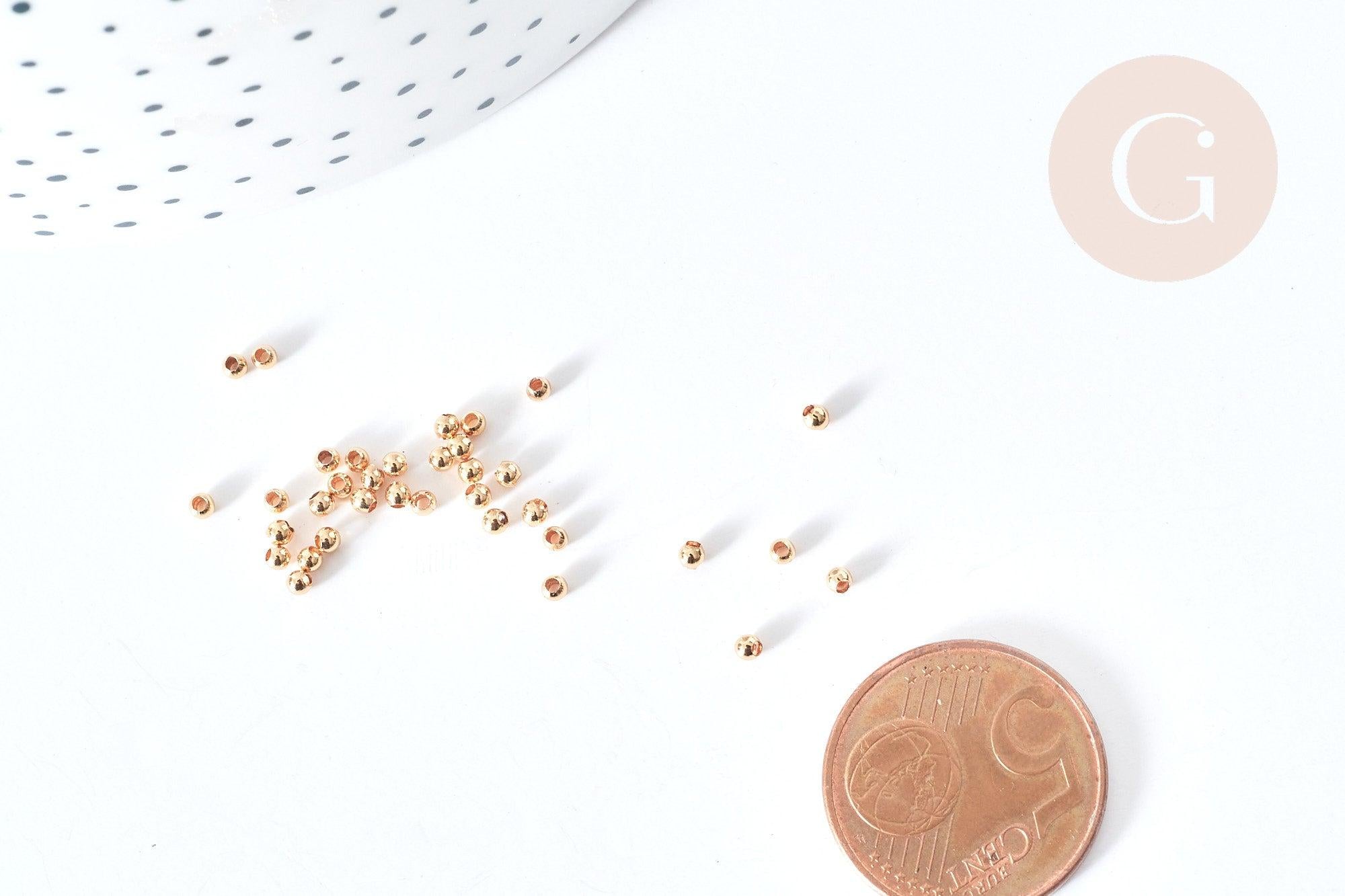 Gingerlily G4859 perles intercalaires laiton doré 2mm x10