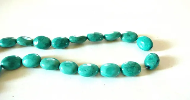 Gingerlily Perles pierre naturelle perle howlite vert turquoise ovale