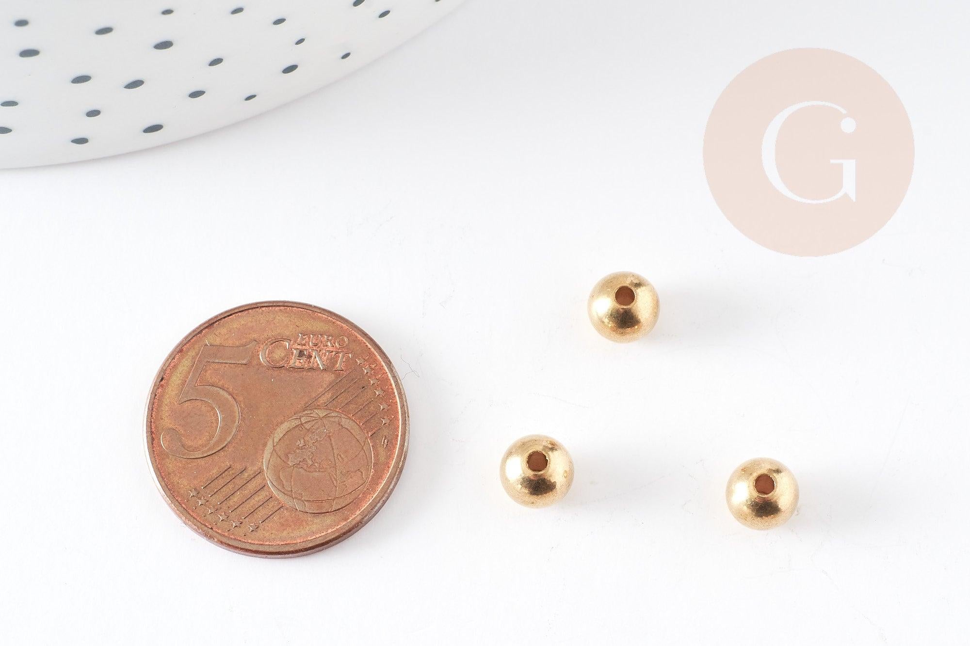 Gingerlily Perles pour bijoux DIY perle intercalaire G0179 doré x10