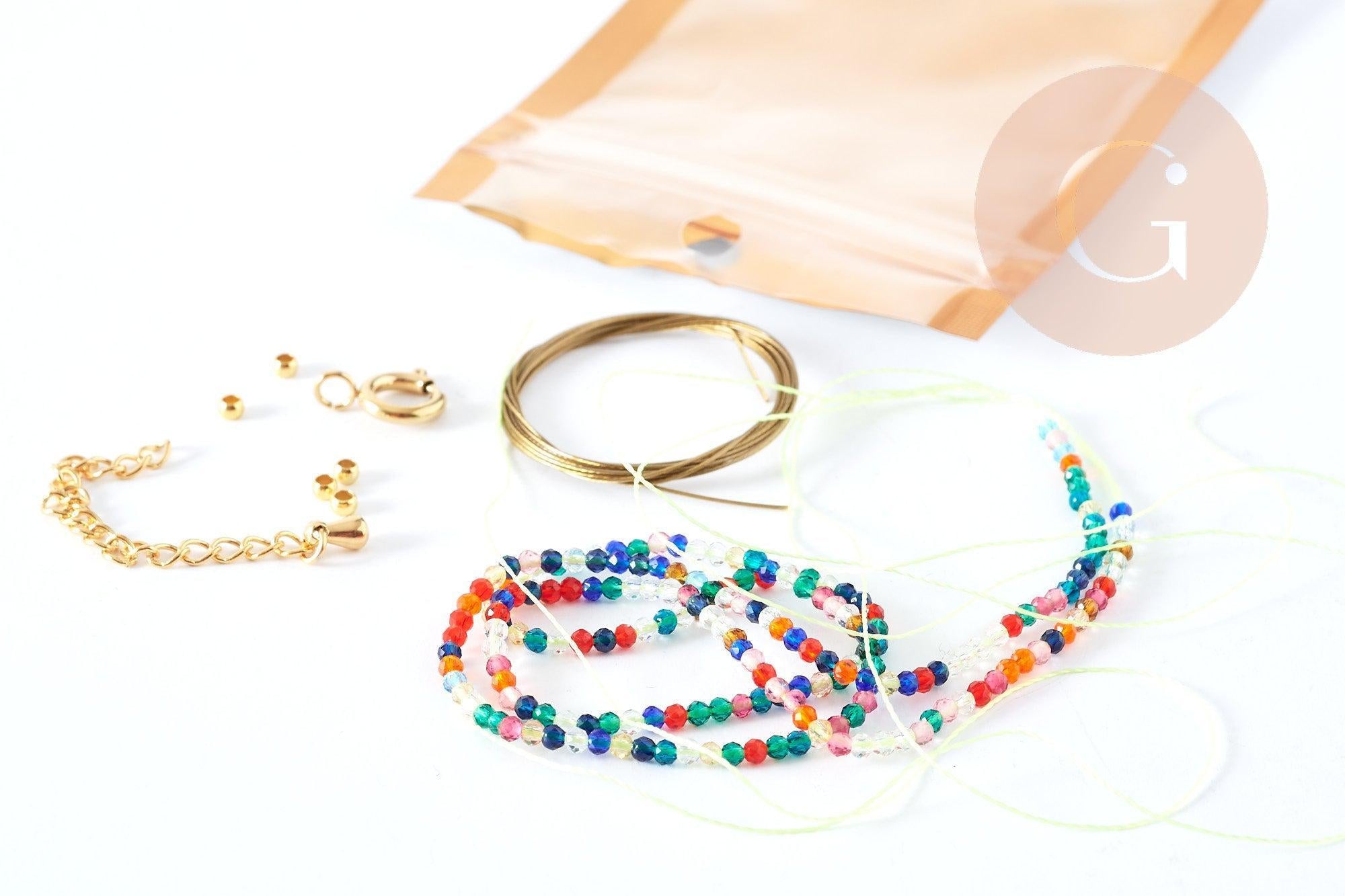 Gingerlily Vecchio G8747 kit bracelet lettres zircon sans pinces