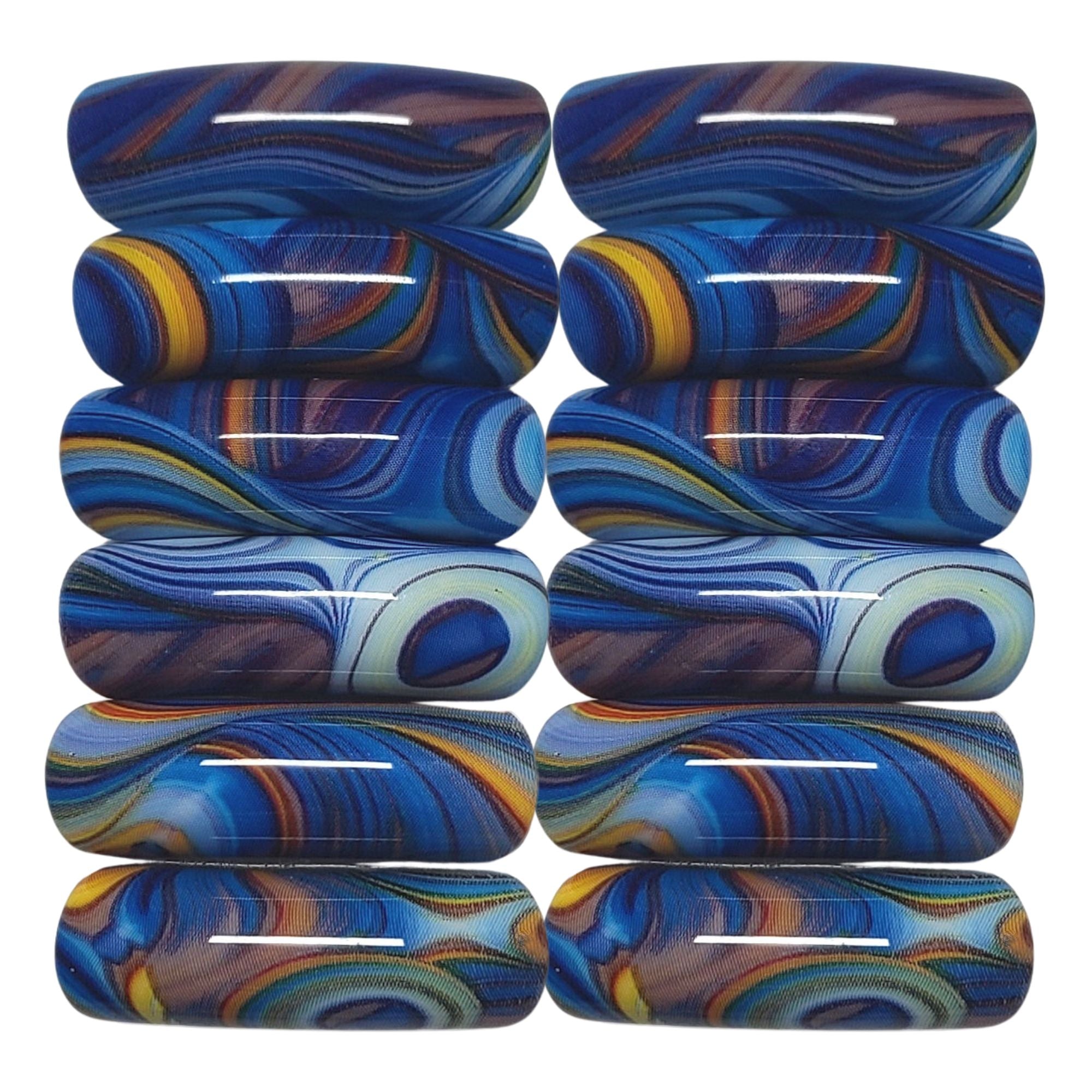ARTSHOP Tubes DESIGN n°1028 Ondulé tube x1 bleu 12mm