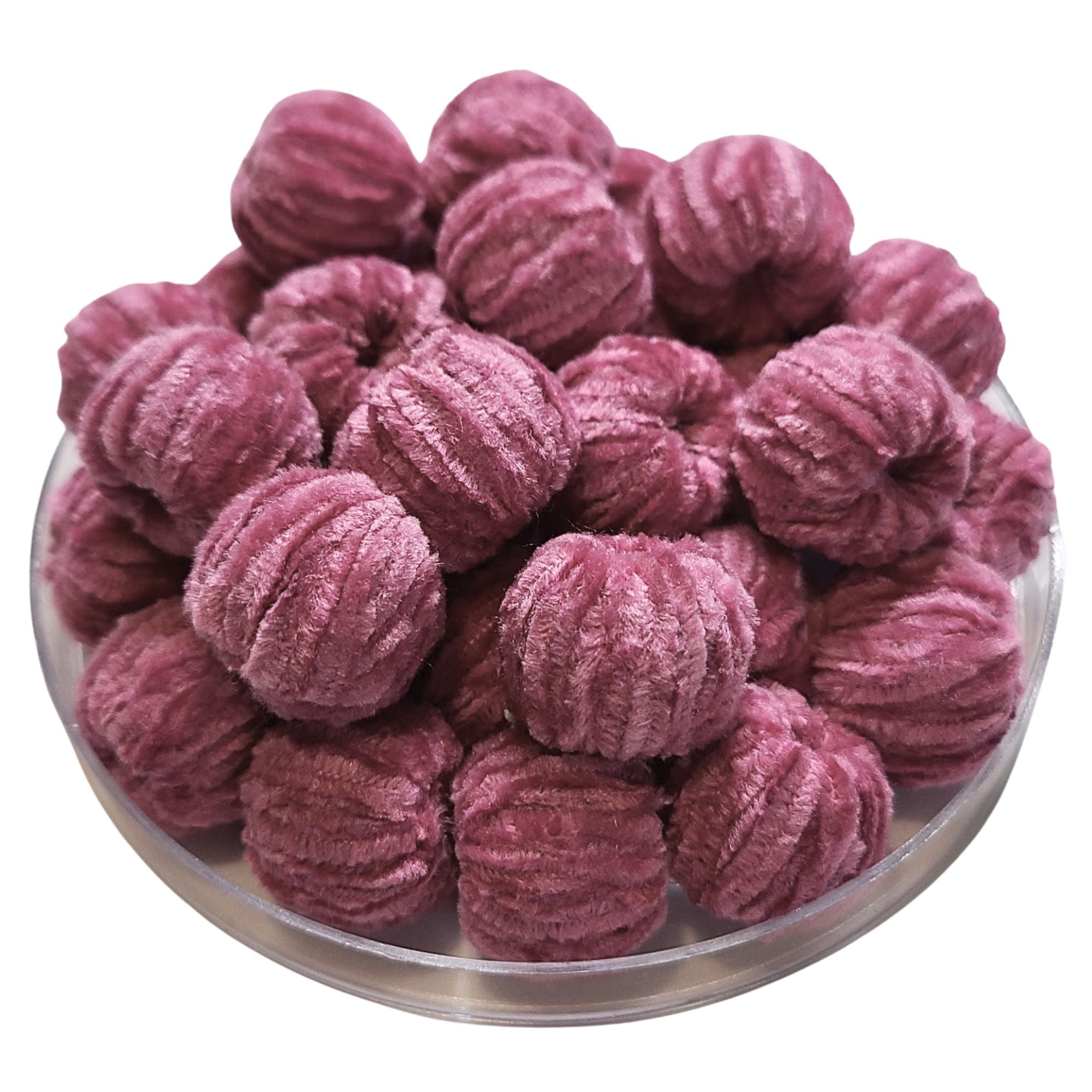 ARTSHOP Chouchous Balls perle velours rose 16 mm x1