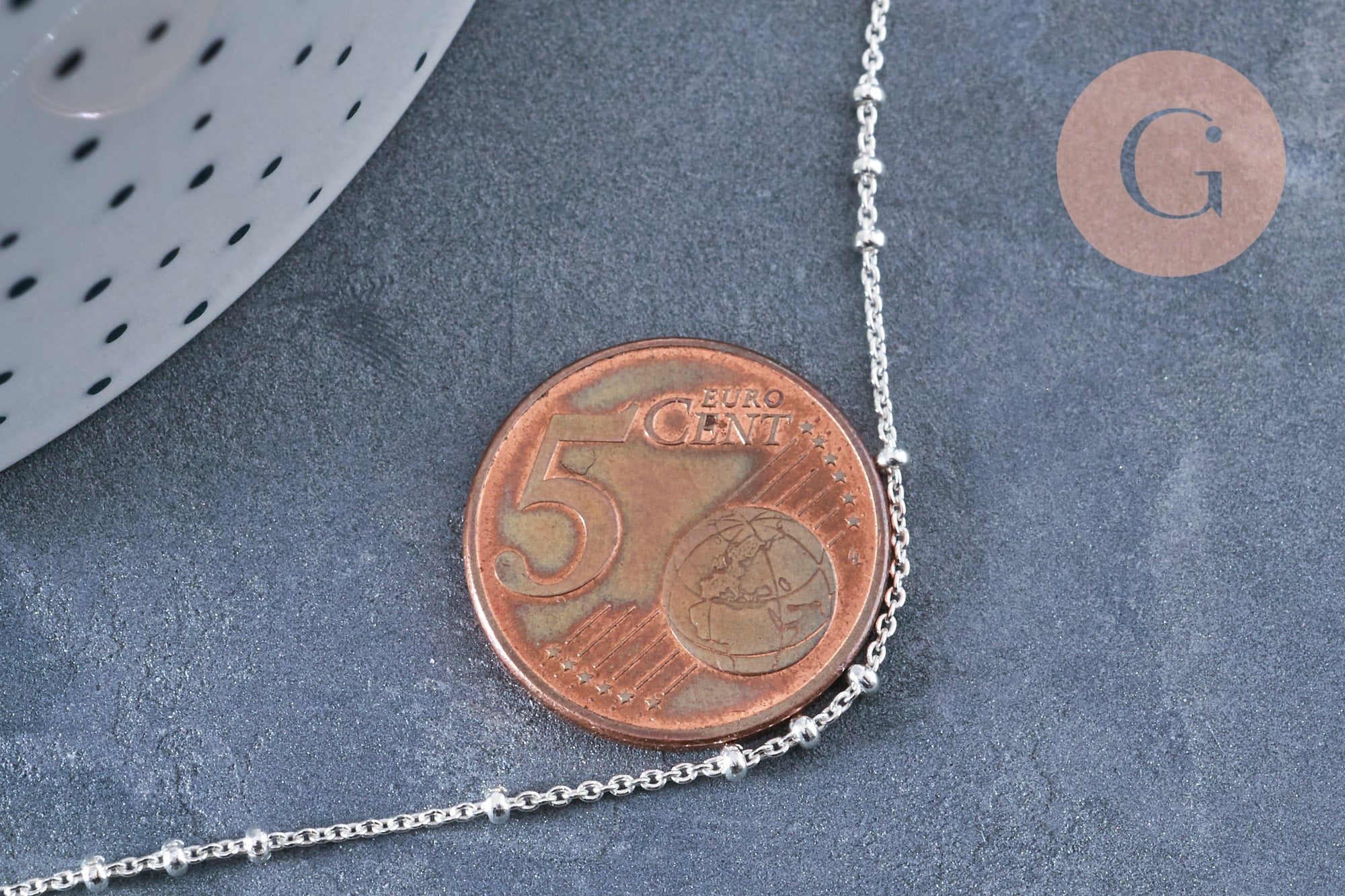 Gingerlily Chaînes G8064 chaîne cheville argent 925 22,8cm