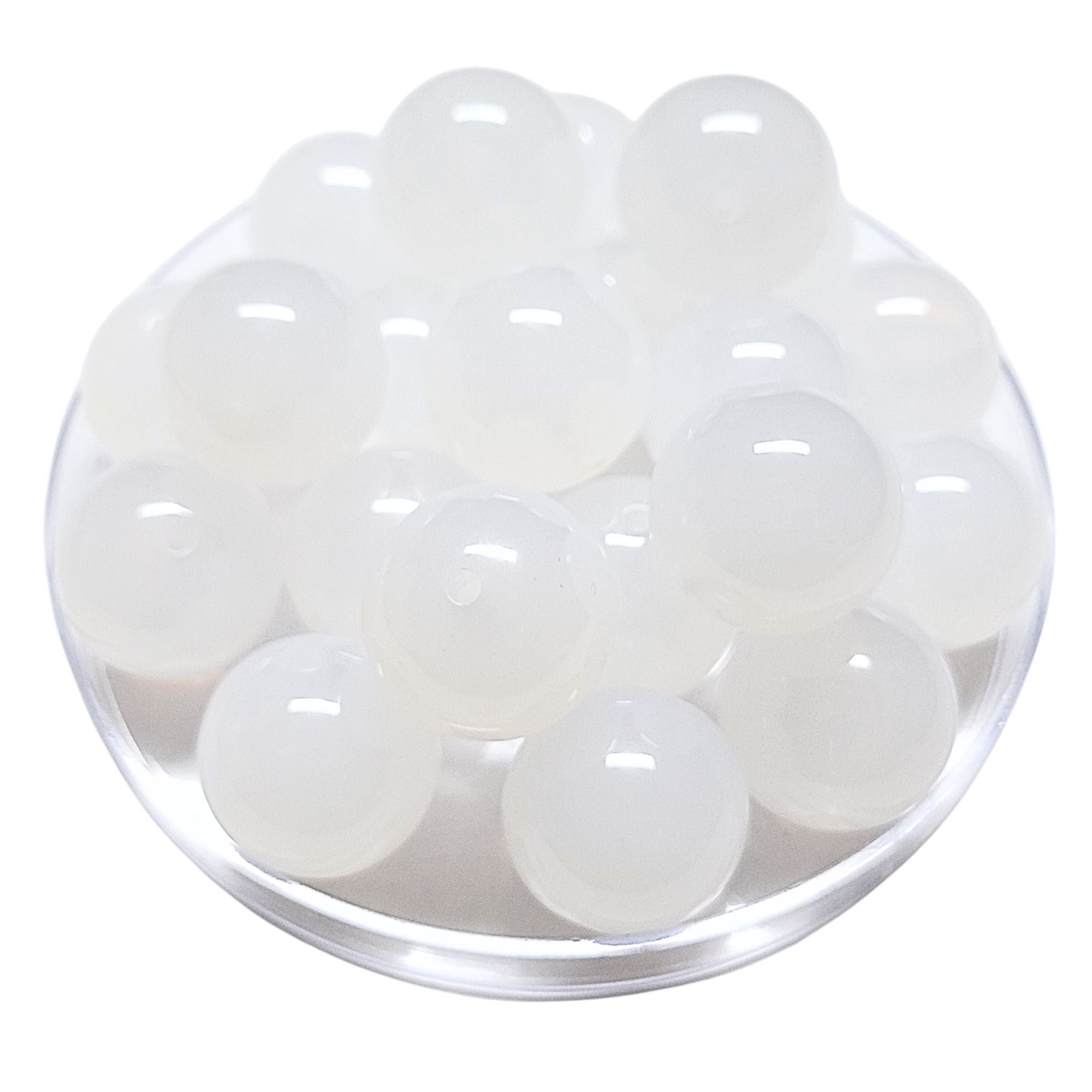ARTSHOP Boules 20MM perle blanc opaline 20mm x10