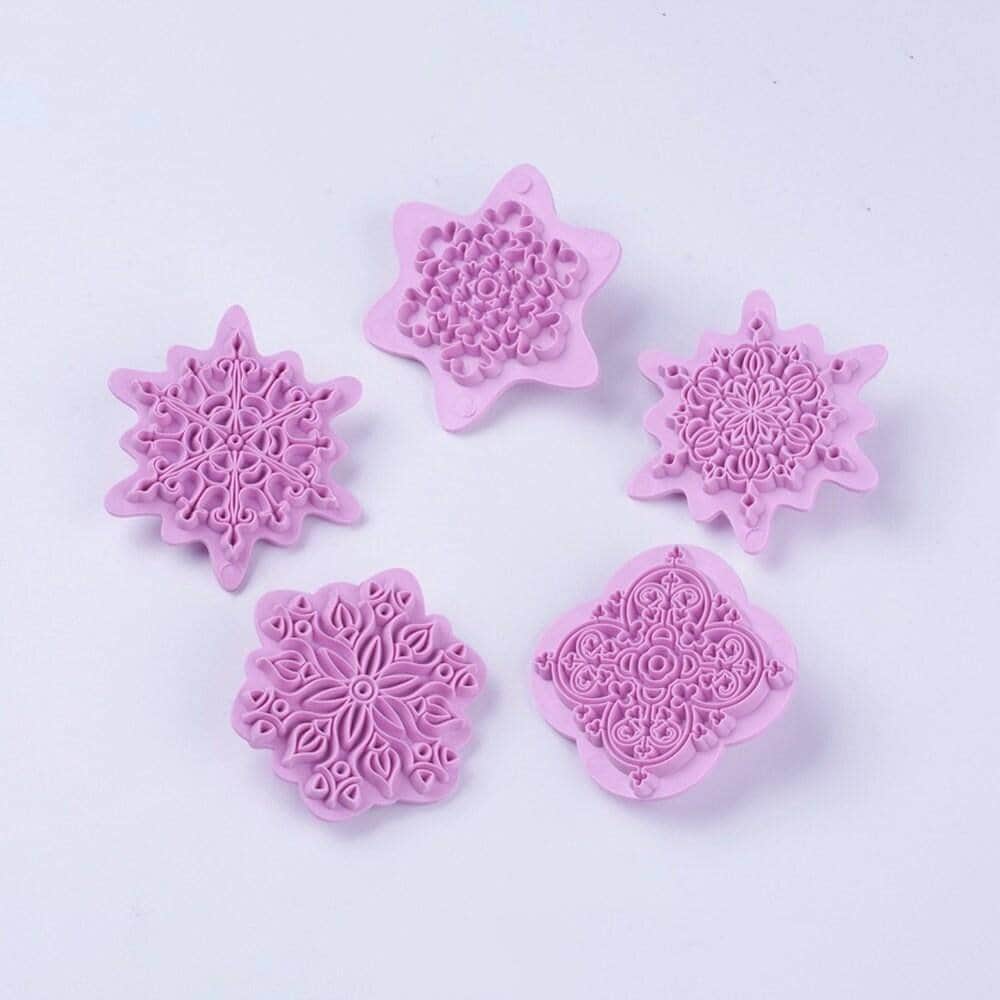 Gingerlily G4075 moule silicone flocon x5 53-68mm