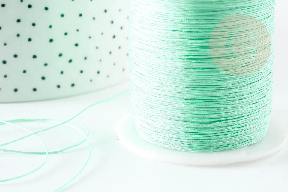 Gingerlily Cordon vert clair polyester 0,5 mm 1 mètre